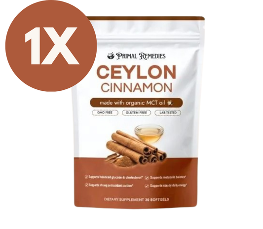 1x Ceylon Cinnamon 7200mg equivalent with MCT Oil