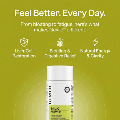 Gevilo® Milk Thistle Liver Detox & Digestive Relief